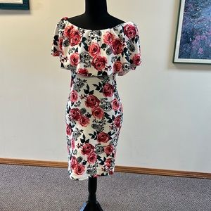 Pink form fitting dress
